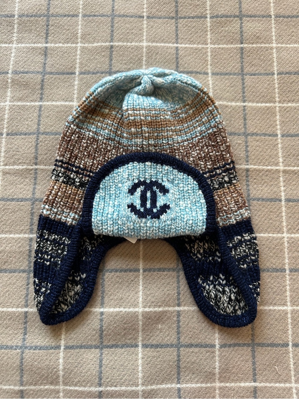 Chanel 24N coco neige beanie blue color